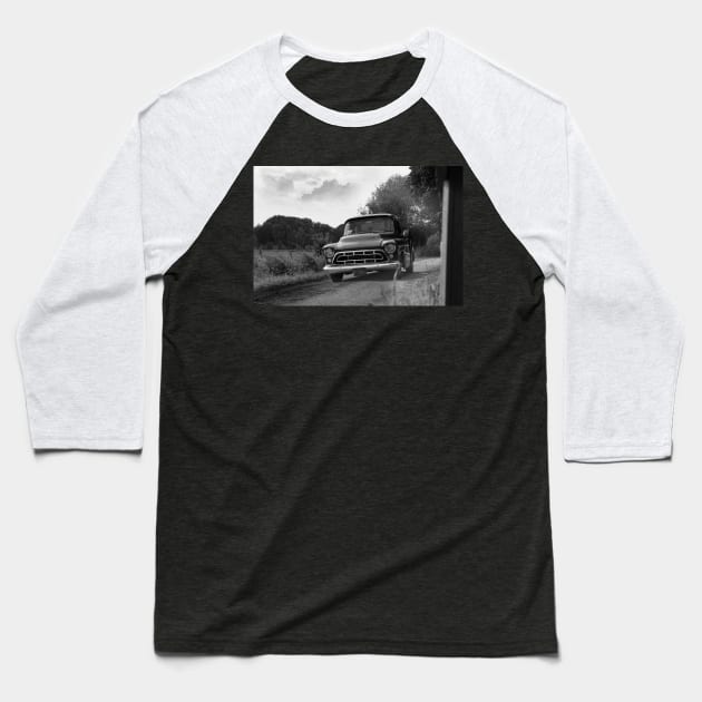 1955-1959 chevy truck Baseball T-Shirt by hottehue